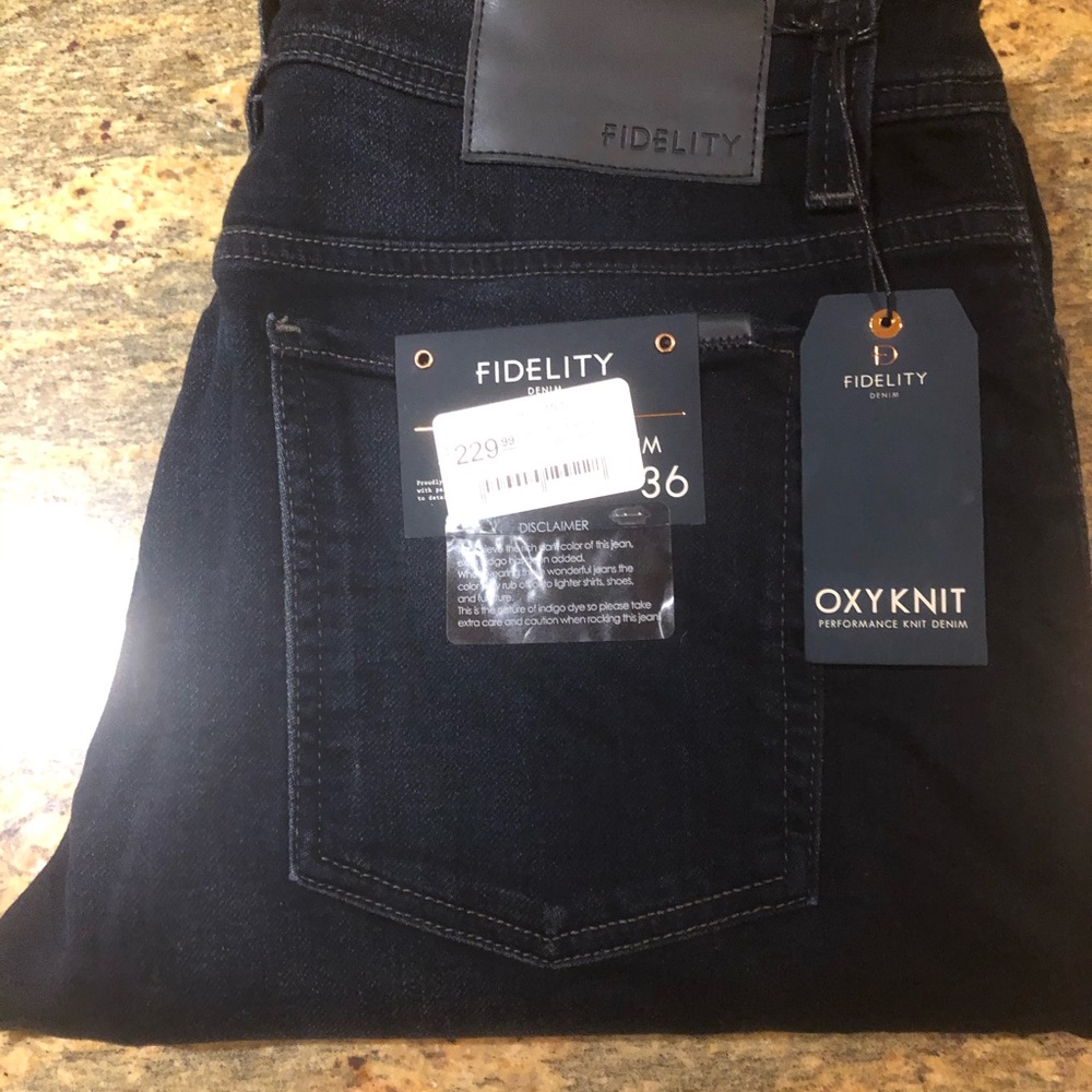 NWT Fidelity Denim, Jimmy- Size 36